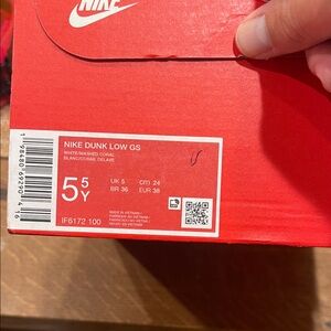 Nike Dunk Low GS in White and Coral